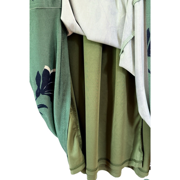 ALEXIA ADMOR Sage Floral Luna Dress Size Small Drop Waist Midi Wedding Guest - Picture 6 of 15